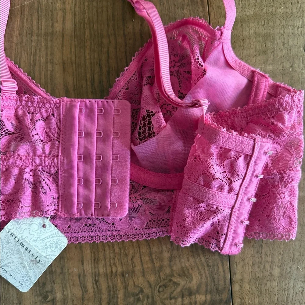 Free People Intimately Sorento Demi Longline Underwire Bra - Size 32C - Pink NWT